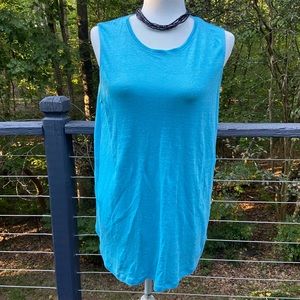 J Jill linen sleeveless top with pleated back